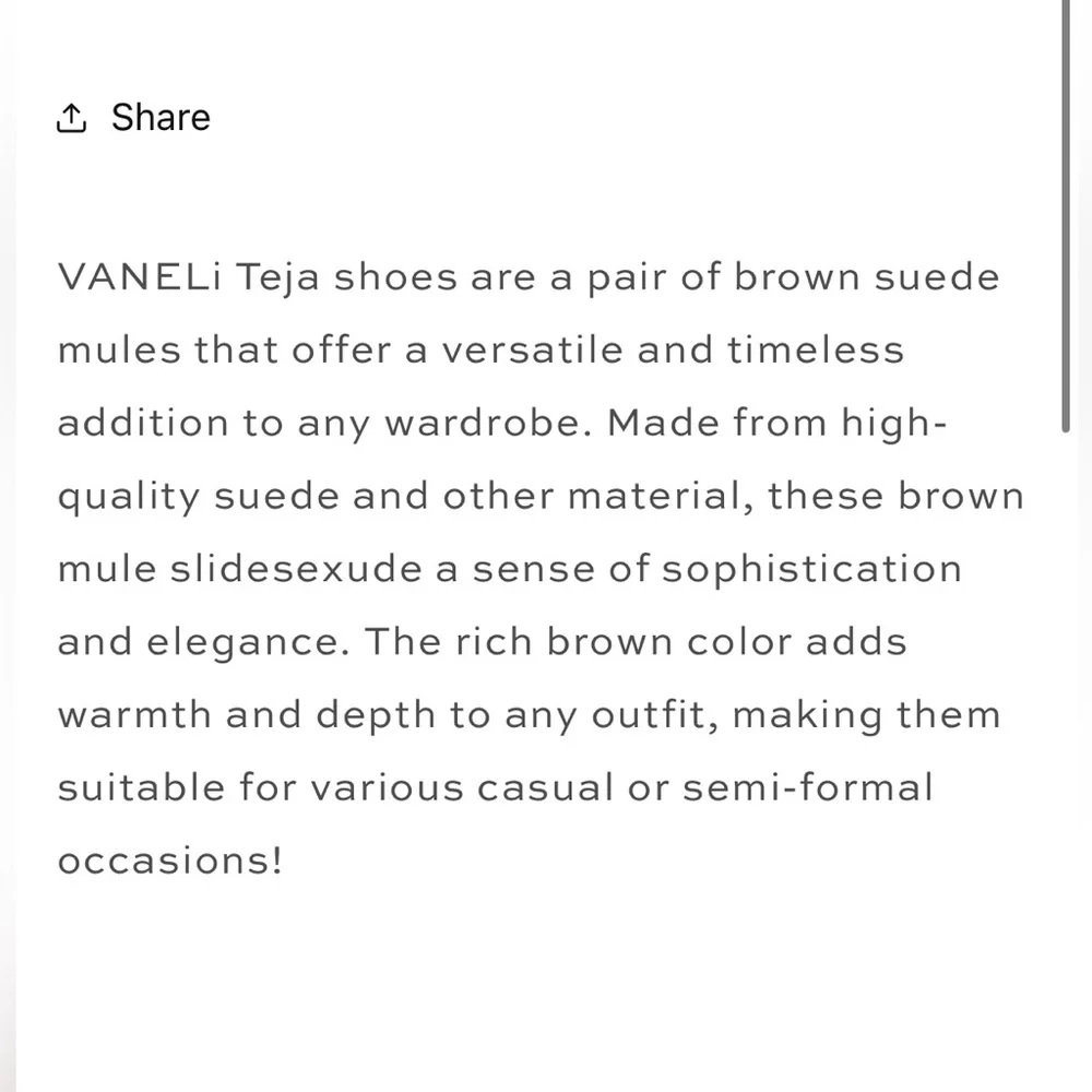 Vaneli Teja Mule - Military Suede / Brown Suede Slip-On Shoes / Size 7 - Picture 12 of 12